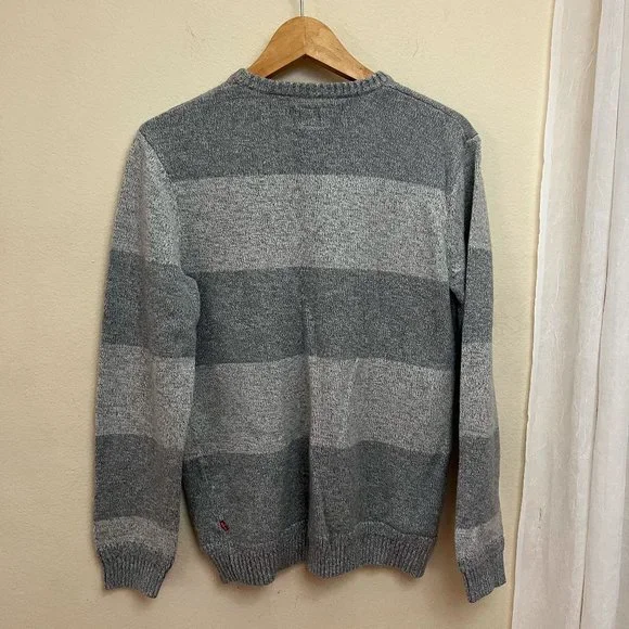 Grey striped Levis Cotton Sweater - Picture 2 of 6